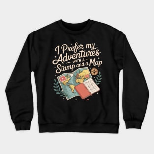 Outdoor Treasure Hunting Puzzle Solving Letterboxing Crewneck Sweatshirt